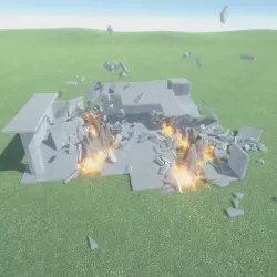 Destruction physics: building demolition sandbox