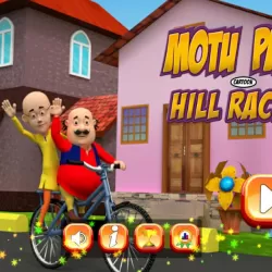 Motu Patlu Cartoon Hills Biking Game