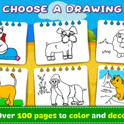 Coloring & Learn Animals - Kids Games