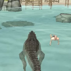 Crocodile Simulator Beach Hunt