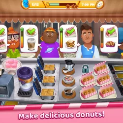 Boston Donut Truck - Fast Food Cooking Game