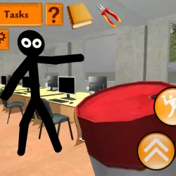 Stickman Teacher. Neighbor School Escape 3D