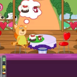 Cooking games: Valentine's cafe for Girls