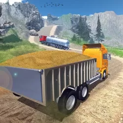 Drive Offroad Hill Climb Oil Loaded Truck Cargo