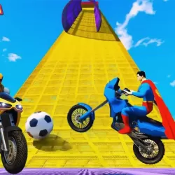 Superhero Tricky Bike Race